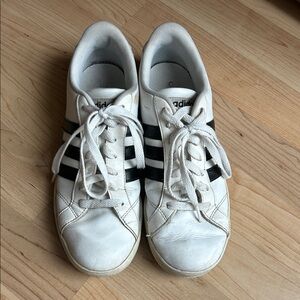 Adidas Classic White and Black Sneakers